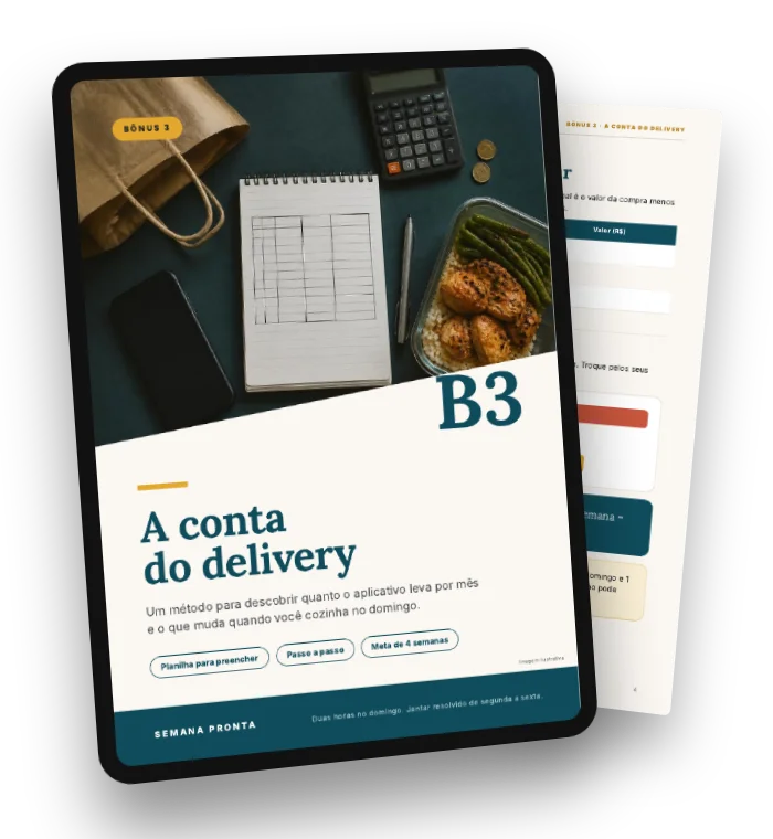 Capa do bônus A conta do delivery
